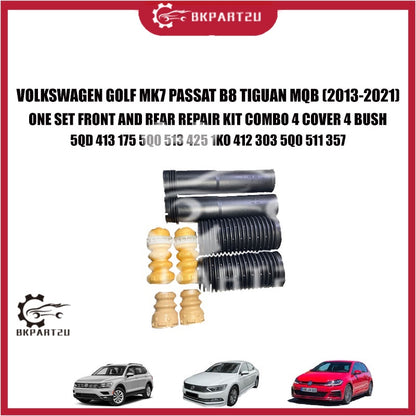 VOLKSWAGEN GOLF MK7 PASSAT B8 TIGUAN MQB (2013-2021) ONE SET FRONT AND REAR REPAIR KIT COMBO 4 COVER 4 BUSH 5QD 413 175