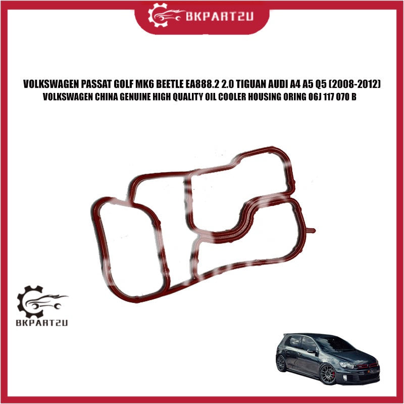 VOLKSWAGEN PASSAT GOLF MK6 BEETLE EA888.2 2.0 TIGUAN AUDI A4 A5 Q5 OIL COOLER ORING 06J 117 070 B