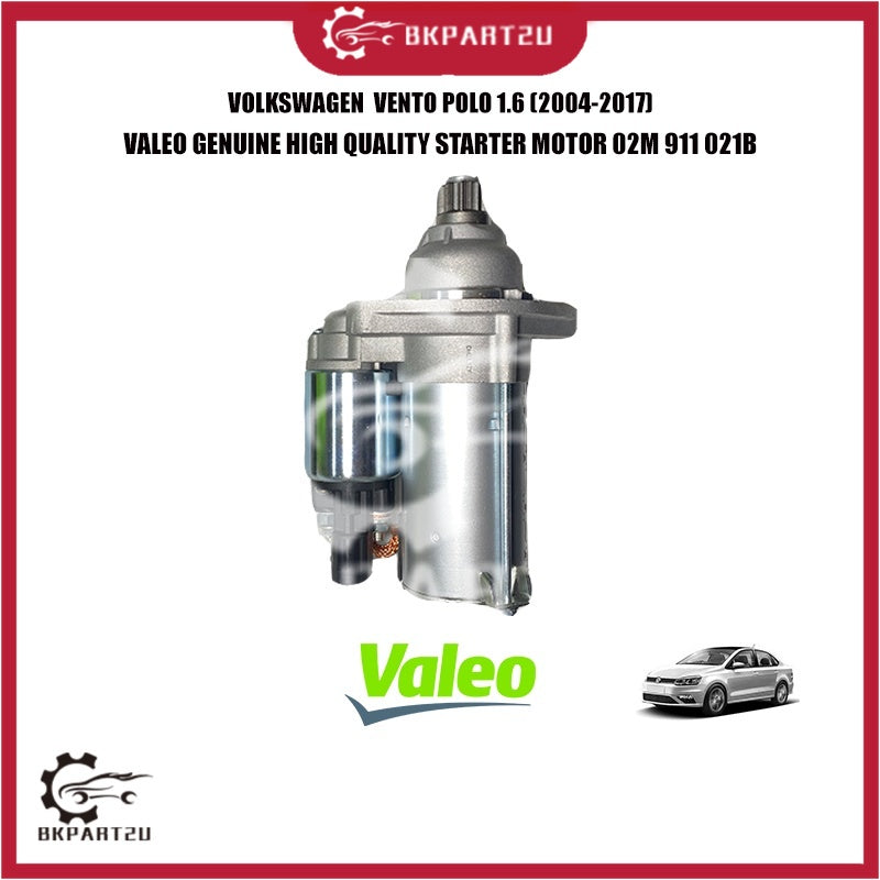 VOLKSWAGEN VENTO POLO 1.6 HATCHBACK SEDAN 2004-2017 STARTER MOTOR 10 TEETH VALEO 02M 911 021B