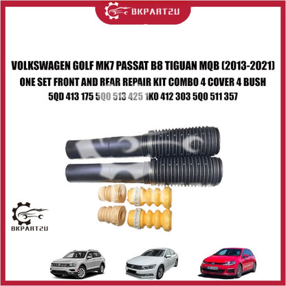 VOLKSWAGEN GOLF MK7 PASSAT B8 TIGUAN MQB (2013-2021) ONE SET FRONT AND REAR REPAIR KIT COMBO 4 COVER 4 BUSH 5QD 413 175