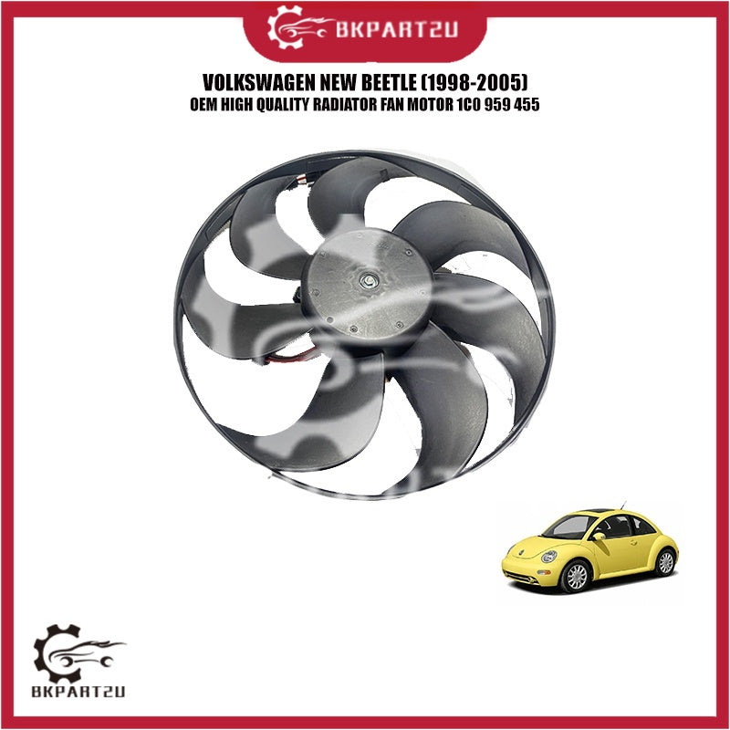 BKPART2U VOLKSWAGEN NEW BEETLE (1998-2005) RADIATOR FAN MOTOR MADE BY OEM  1C0 959 455 1 MONTH WARRANTY