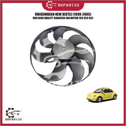 BKPART2U VOLKSWAGEN NEW BEETLE (1998-2005) RADIATOR FAN MOTOR MADE BY OEM  1C0 959 455 1 MONTH WARRANTY