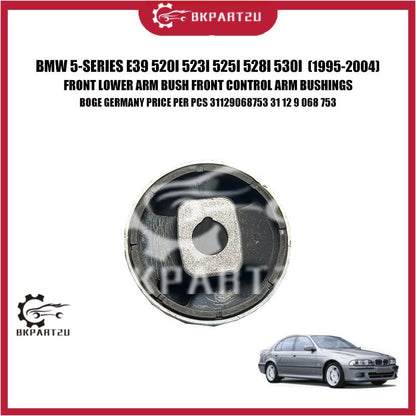 BMW 5-SERIES E39 520I 523I 525I 528I 530I FRONT LOWER ARM BUSH FRONT CONTROL ARM BUSHINGS BOGE GERMANY PRICE PER PCS