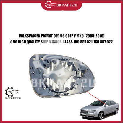 VOLKSWAGEN PASSAT OLD B6 GOLF MK5 JETTA 2005-2010 SIDE MIRROR GLASS PER PCS 1K0 857 521 1K0 857 522