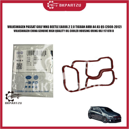 VOLKSWAGEN PASSAT GOLF MK6 BEETLE EA888.2 2.0 TIGUAN AUDI A4 A5 Q5 OIL COOLER ORING 06J 117 070 B