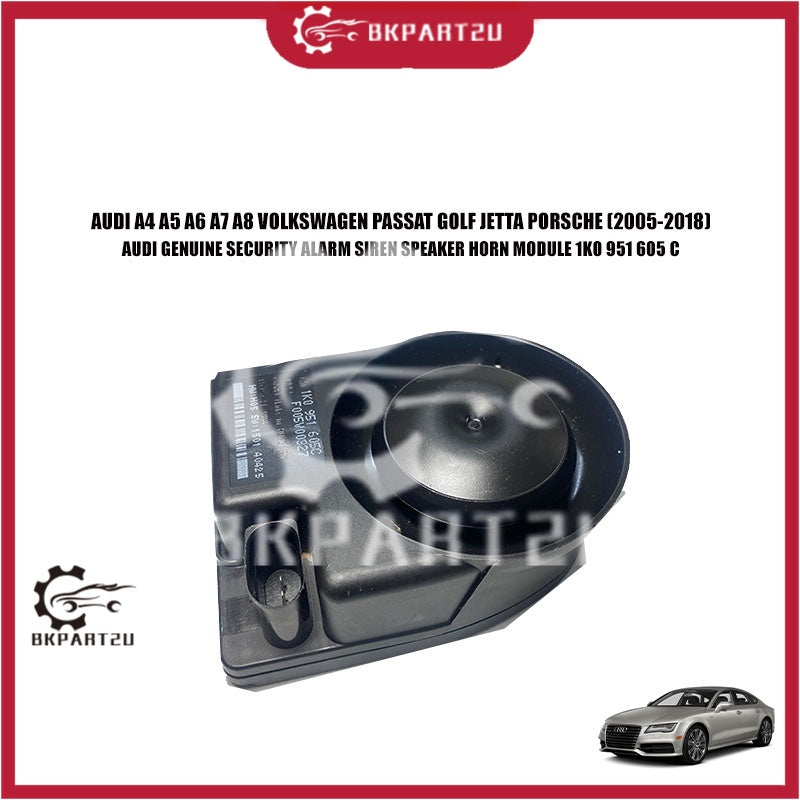 AUDI A4 A5 A6 A7 A8 VOLKSWAGEN PASSAT GOLF PORSCHE SECURITY ALARM SIREN SPEAKER MODULE 1K0 951 605 C