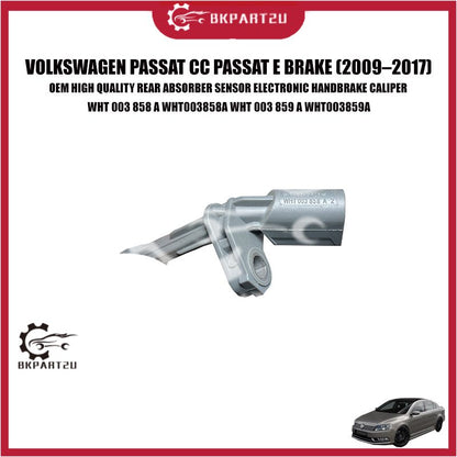 VOLKSWAGEN PASSAT CC PASSAT E BRAKE (2009–2017) REAR ABS SPEED SENSOR ELECTRONIC HANDBRAKE CALIPER WHT 003 858 A OEM