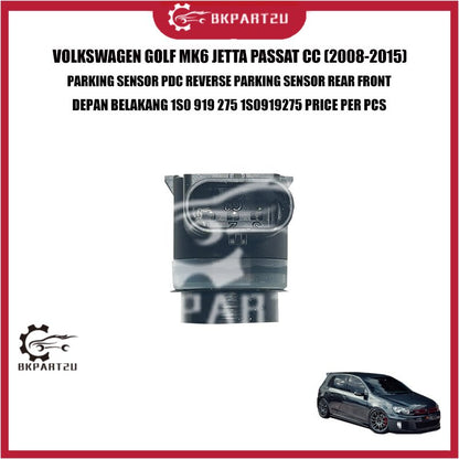 VOLKSWAGEN GOLF MK6 JETTA PASSAT CC PARKING SENSOR PDC REVERSE PARKING SENSOR REAR FRONT 1S0 919 275