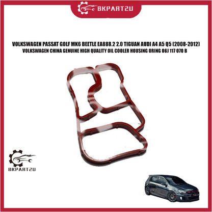 VOLKSWAGEN PASSAT GOLF MK6 BEETLE EA888.2 2.0 TIGUAN AUDI A4 A5 Q5 OIL COOLER ORING 06J 117 070 B