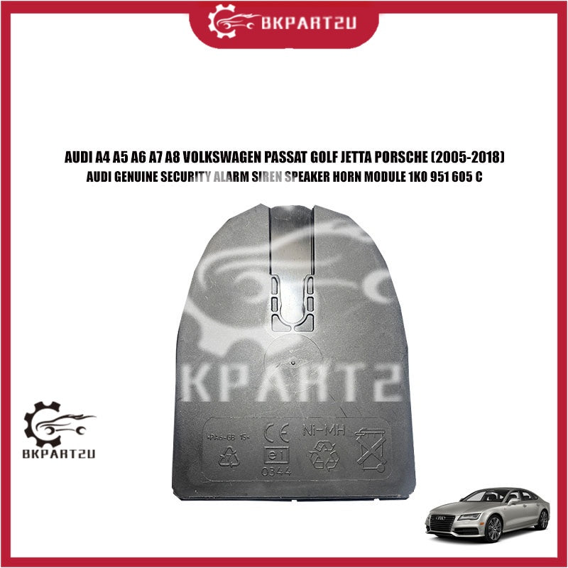 AUDI A4 A5 A6 A7 A8 VOLKSWAGEN PASSAT GOLF PORSCHE SECURITY ALARM SIREN SPEAKER MODULE 1K0 951 605 C