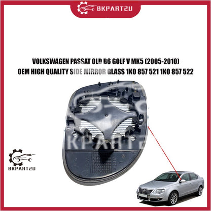 VOLKSWAGEN PASSAT OLD B6 GOLF MK5 JETTA 2005-2010 SIDE MIRROR GLASS PER PCS 1K0 857 521 1K0 857 522