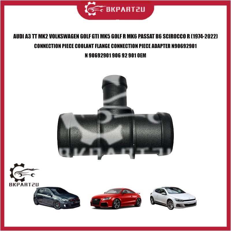 AUDI A3 MK2 VOLKSWAGEN GOLF GTI MK5 R MK6 PASSAT B6 SCIROCCO COOLANT FLANGE CONNECTION N 906 929 01