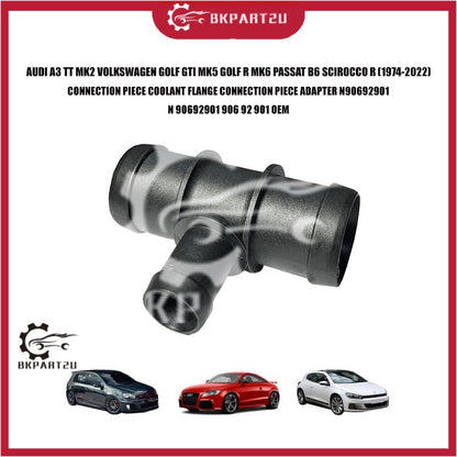 AUDI A3 MK2 VOLKSWAGEN GOLF GTI MK5 R MK6 PASSAT B6 SCIROCCO COOLANT FLANGE CONNECTION N 906 929 01