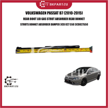 VOLKSWAGEN PASSAT B7 (2010-2015) REAR BOOT LID GAS STRUT ABSORBER REAR BONNET STRUTS BONNET ABSORBER DAMPER 3CD 827 550