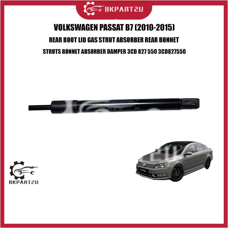 VOLKSWAGEN PASSAT B7 (2010-2015) REAR BOOT LID GAS STRUT ABSORBER REAR BONNET STRUTS BONNET ABSORBER DAMPER 3CD 827 550