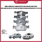 BMW 1 SERIES E87 3 SERIES E90 E91 318I 320I N46 FRONT BRAKE PAD ONE SET 4 PCS FRONT DISC BRAKE PAD BRAKE PAD DEPAN OEM