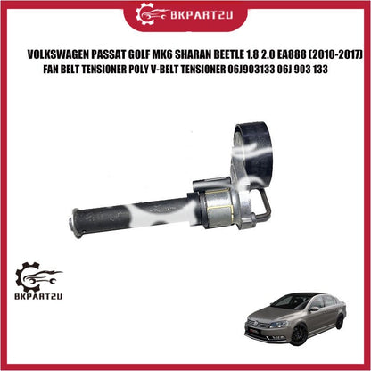 VOLKSWAGEN PASSAT GOLF MK6 SHARAN BEETLE 1.8 2.0 EA888 (2010-2017)  FAN BELT TENSIONER POLY V-BELT TENSIONER 06J903133