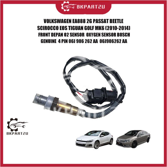 VOLKSWAGEN EA888 2G PASSAT BEETLE SCIROCCO EOS TIGUAN GOLF MK6 (2010-2014)FRONT DEPAN O2 SENSOR OXYGEN SENSOR BOSCH 4PIN