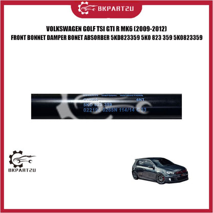 VOLKSWAGEN GOLF TSI GTI R MK6 (2009-2012) FRONT BONNET DAMPER BONET ABSORBER 5KD823359 5K0 823 359 5K0823359