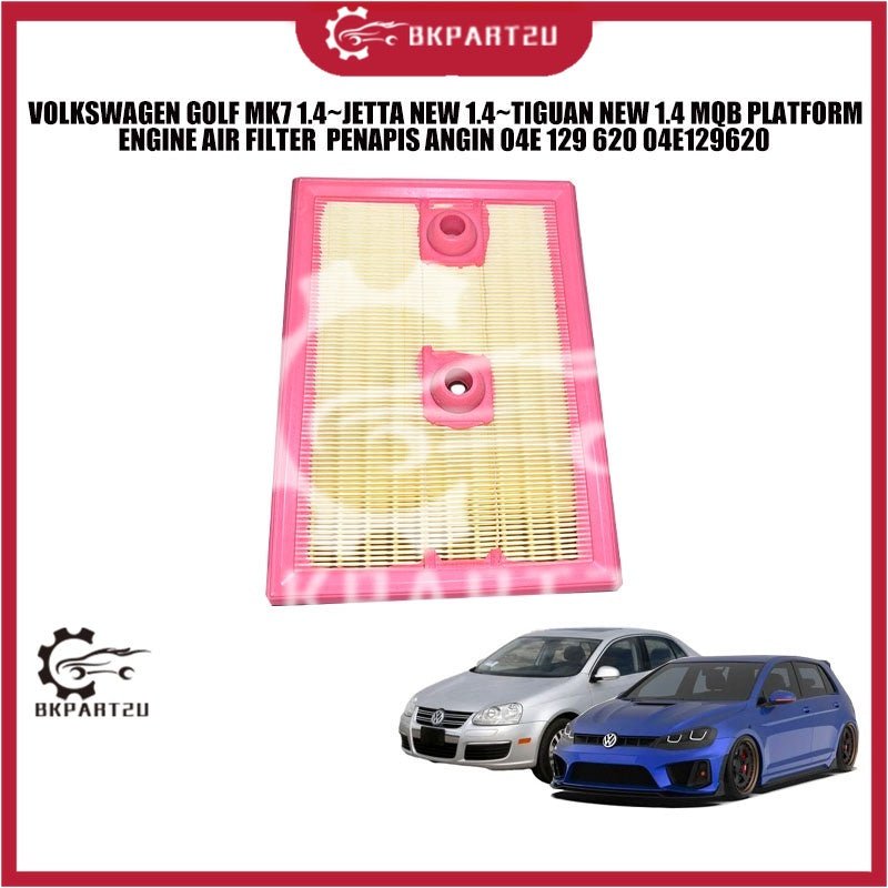 VOLKSWAGEN GOLF MK7 1.4~JETTA NEW 1.4~TIGUAN NEW 1.4 MQB PLATFORM ENGINE AIR FILTER  PENAPIS ANGIN 04E 129 620 04E129620