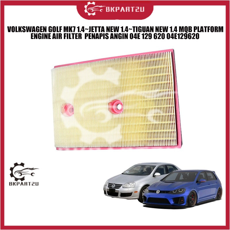 VOLKSWAGEN GOLF MK7 1.4~JETTA NEW 1.4~TIGUAN NEW 1.4 MQB PLATFORM ENGINE AIR FILTER  PENAPIS ANGIN 04E 129 620 04E129620