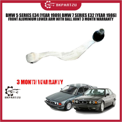 BMW 5 SERIES E34 [YEAR 1989] BMW 7 SERIES E32 [YEAR 1986] FRONT ALUMINIUM LOWER ARM WITH BALL JOINT 3 MONTH WARRANTY