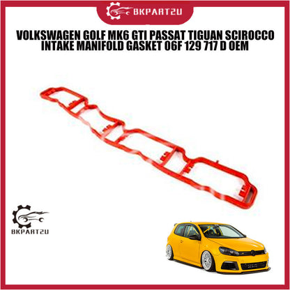 VOLKSWAGEN GOLF MK6 GTI PASSAT TIGUAN SCIROCCO INTAKE MANIFOLD GASKET 06F 129 717 D OEM