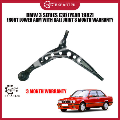 BMW 3 SERIES E30 [YEAR 1982] FRONT LOWER ARM WITH BALL JOINT 3 MONTH WARRANTY