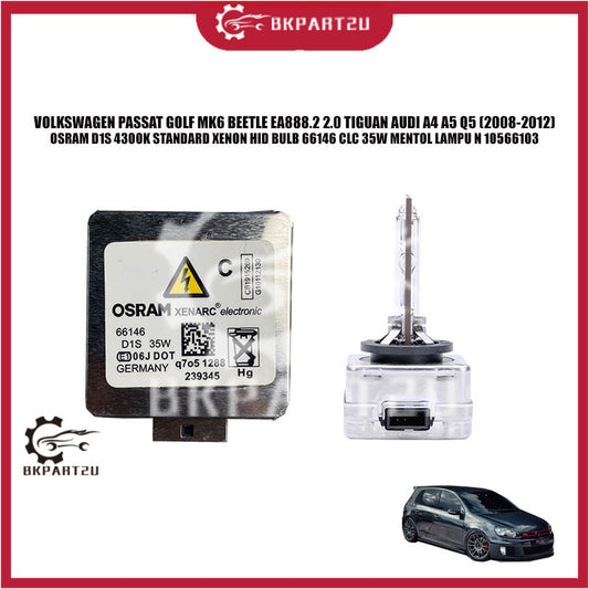 VOLKSWAGEN PASSAT GOLF JETTA AUDI A4 A5 Q5 OSRAM D1S D3S D4S D5S 4300K XENON HID BULB MENTOL LAMPU