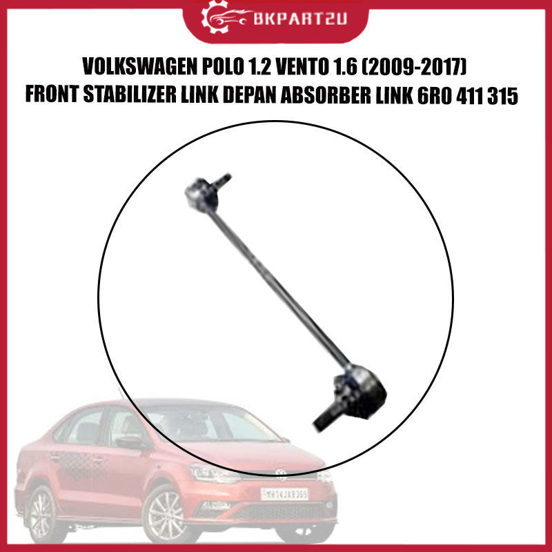 VOLKSWAGEN  POLO 1.2 VENTO 1.6 (2009-2017) FRONT STABILIZER LINK DEPAN ABSORBER LINK 6R0 411 315