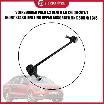 VOLKSWAGEN  POLO 1.2 VENTO 1.6 (2009-2017) FRONT STABILIZER LINK DEPAN ABSORBER LINK 6R0 411 315