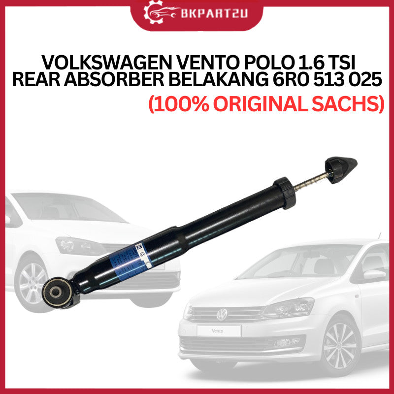 (100% ORIGINAL SACHS) VOLKSWAGEN VENTO POLO 1.6 TSI (2008-2017) REAR ABSORBER BELAKANG  6R0 513 025