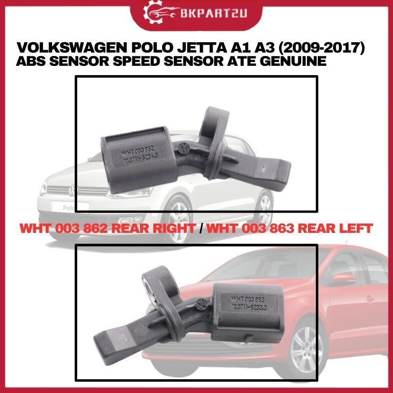 VOLKSWAGEN POLO JETTA A1 A3 (2009-2017) ABS SENSOR SPEED SENSOR ATE GENUINE ORIGINAL