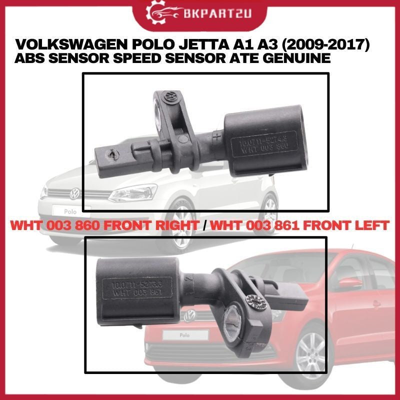 VOLKSWAGEN POLO JETTA A1 A3 (2009-2017) ABS SENSOR SPEED SENSOR ATE GENUINE ORIGINAL