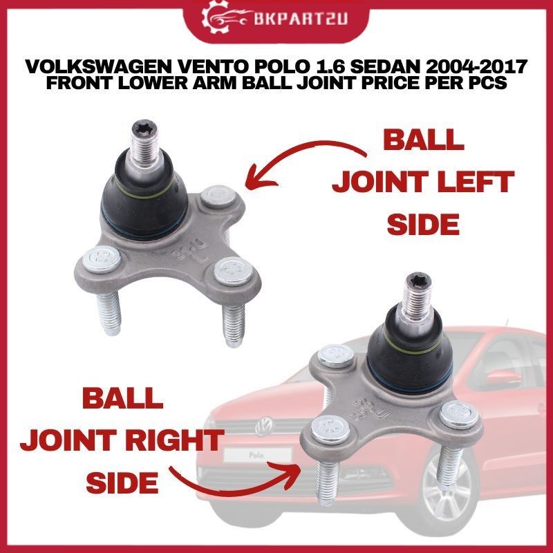 VOLKSWAGEN VENTO POLO 1.6 SEDAN 2004-2017 FRONT LOWER ARM BALL JOINT 6RD 407365 6RD 407 366