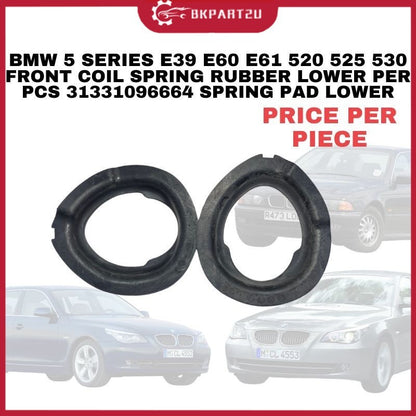 BMW 5 SERIES E39 E60 E61 520 525 530 FRONT COIL SPRING RUBBER LOWER PER PCS 31331096664 SPRING PAD LOWER