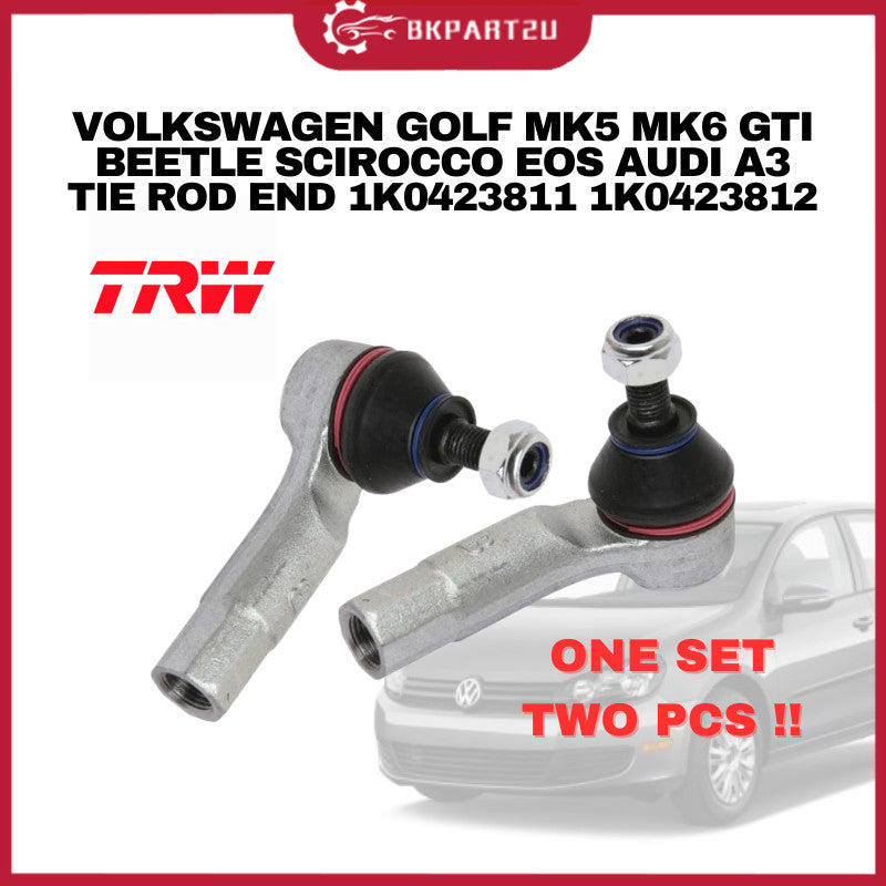 VOLKSWAGEN GOLF MK5 MK6 GTI BEETLE SCIROCCO EOS AUDI A3 2009-2015 TIE ROD END 1K0423812 811 ONE SET