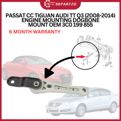 VOLKSWAGEN PASSAT CC TIGUAN AUDI TT Q3 (2008-2014) ENGINE MOUNTING DOGBONE MOUNT OEM 6 MONTH WARRANTY 3C0 199 855