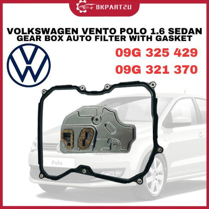 VOLKSWAGEN VENTO POLO 1.6 SEDAN 2004-2017 GEAR BOX AUTO FILTER WITH GASKET AND BUSH OEM 09G 325 429