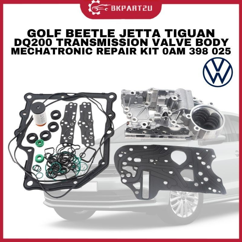 VOLKSWAGEN GOLF POLO BEETLE JETTA SCIROCCO SHARAN TIGUAN DQ200 0AM TRANSMISSION FULL VALVE BODY MECHATRONIC REPAIR KIT