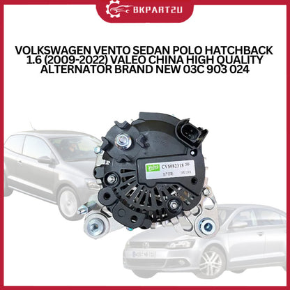 VOLKSWAGEN VENTO SEDAN POLO HATCHBACK 1.6 (2009-2022) VALEO CHINA HIGH QUALITY ALTERNATOR BRAND NEW 03C 903 024