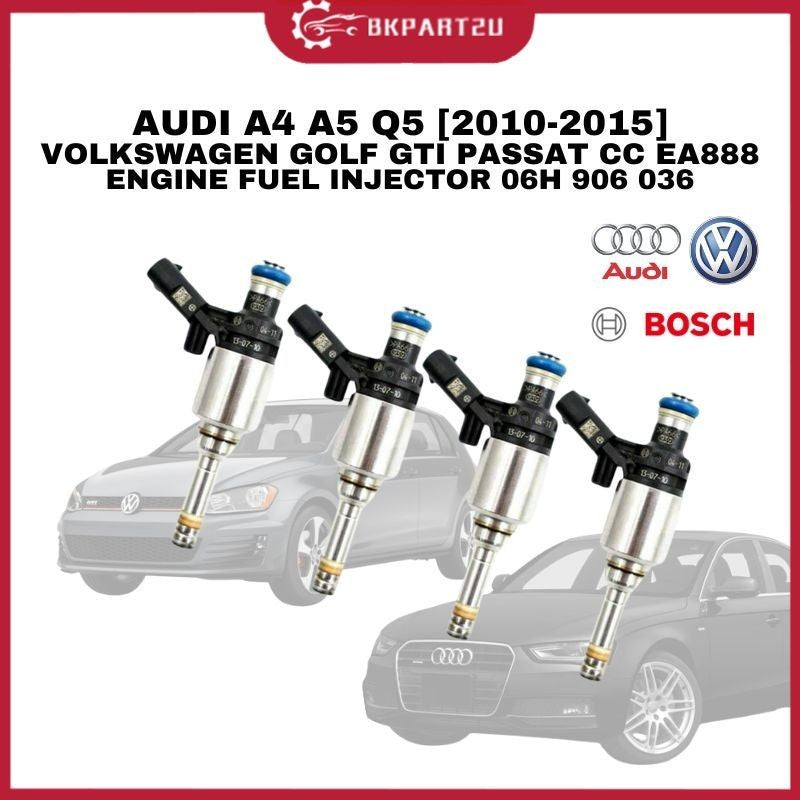 AUDI A4 A5 Q5 VOLKSWAGEN GOLF GTI PASSAT CC EA888 ENGINE FUEL INJECTOR 06H 906 036 PRICE PER PCS