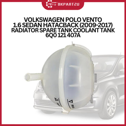 VOLKSWAGEN POLO VENTO 1.6 SEDAN HATACBACK (2009-2017) RADIATOR SPARE TANK COOLANT TANK 6Q0 121 407A