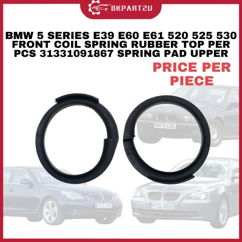 BMW 5 SERIES E39 E60 E61 520 525 530 FRONT COIL SPRING RUBBER TOP PER PCS 31331091867 SPRING PAD UPPER