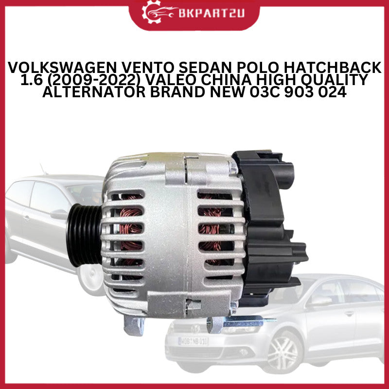 VOLKSWAGEN VENTO SEDAN POLO HATCHBACK 1.6 (2009-2022) VALEO CHINA HIGH QUALITY ALTERNATOR BRAND NEW 03C 903 024