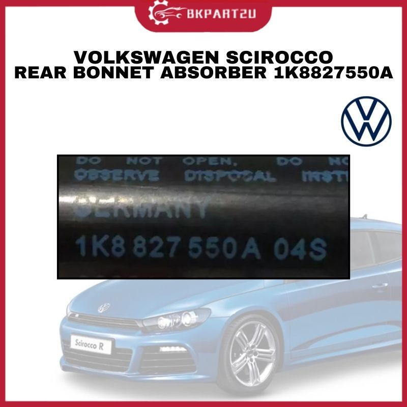 100% FIT VOLKSWAGEN SCIROCCO REAR BOOT LID GAS STRUT BONNET ABSORBER PRICE PER PCS 1K8 827 550 A 1K8827550A