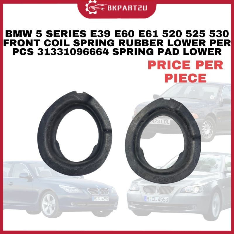 BMW 5 SERIES E39 E60 E61 520 525 530 FRONT COIL SPRING RUBBER LOWER PER PCS 31331096664 SPRING PAD LOWER