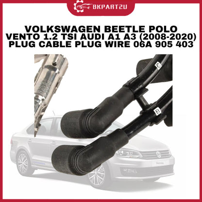 VOLKSWAGEN BEETLE POLO VENTO 1.2 TSI AUDI A1 A3 (2008-2020) PLUG CABLE PLUG WIRE 03F 905 409 C