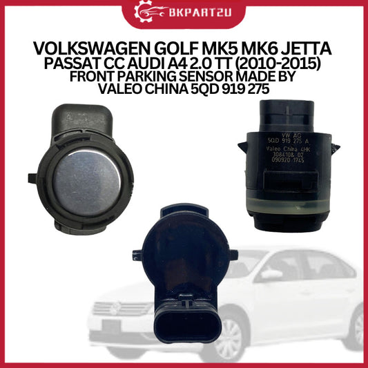 VOLKSWAGEN GOLF MK5 MK6 JETTA PASSAT CC AUDI A4 2.0 TT (2010-2015) FRONT PARKING SENSOR MADE BY VALEO CHINA 5QD 919 275