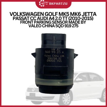 VOLKSWAGEN GOLF MK5 MK6 JETTA PASSAT CC AUDI A4 2.0 TT (2010-2015) FRONT PARKING SENSOR MADE BY VALEO CHINA 5QD 919 275